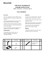 Предварительный просмотр 1 страницы Bouclair 9399585 Assembly Instructions