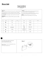 Предварительный просмотр 1 страницы Bouclair 9399703 Assembly Instructions