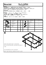 Предварительный просмотр 1 страницы Bouclair 9400343 Assembly Instructions