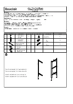 Предварительный просмотр 1 страницы Bouclair 9400345 Assembly Instructions