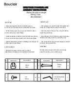 Bouclair 9400421 Assembly Instructions предпросмотр