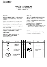 Preview for 1 page of Bouclair 9400452 Assembly Instructions