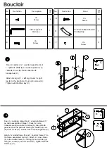 Preview for 2 page of Bouclair 9400454 Assembly Instructions