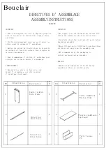 Предварительный просмотр 1 страницы Bouclair 9401778 Assembly Instructions