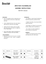 Предварительный просмотр 1 страницы Bouclair 9403159 Assembly Instructions