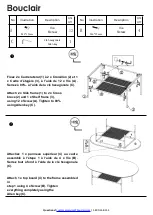 Preview for 2 page of Bouclair 9403257 Assembly Instructions