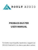 Предварительный просмотр 1 страницы Boult Audio Probass Buster User Manual