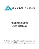 Предварительный просмотр 1 страницы Boult Audio Probass Curve User Manual