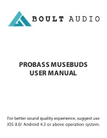 Предварительный просмотр 1 страницы Boult Audio PROBASS MUSEBUDS User Manual