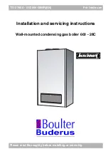 Boulter Buderus Benchmark 600 Series Installation And Servicing Instruction preview