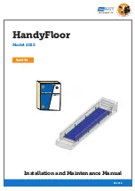 Preview for 1 page of Boumatic HandyFloor 2015 Installation And Maintenance Manual