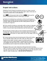 Preview for 1 page of Bouncyband Comfy Peapod Repair Instructions