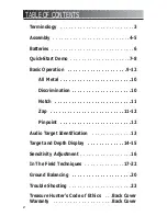 Preview for 2 page of Bounty Hunter DISCOVERY 3300 Owner'S Manual