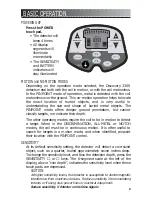 Preview for 9 page of Bounty Hunter DISCOVERY 3300 Owner'S Manual