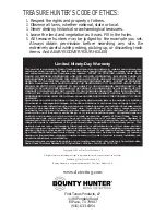 Preview for 24 page of Bounty Hunter DISCOVERY 3300 Owner'S Manual