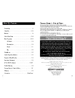 Preview for 2 page of Bounty Hunter Elite 2200 Owner'S Manual