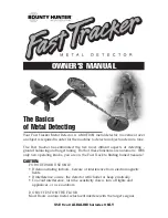 Bounty Hunter Fast Tracker Owner'S Manual preview