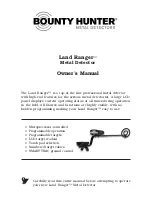 Bounty Hunter Land Ranger Owner'S Manual preview