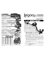 Preview for 1 page of Bounty Hunter Legacy 3500 Owner'S Manual