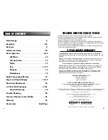 Preview for 2 page of Bounty Hunter Legacy 3500 Owner'S Manual