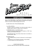 Bounty Hunter Lone Star Owner'S Manual preview