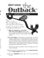 Bounty Hunter Outback Owner'S Manual preview