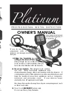 Bounty Hunter Platinum Owner'S Manual preview