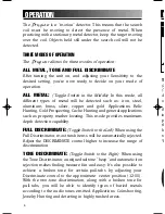 Preview for 6 page of Bounty Hunter Prospector Owner'S Manual