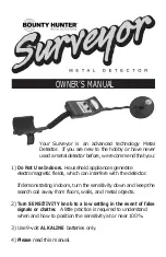 Bounty Hunter Surveyor Owner'S Manual preview