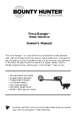 Bounty Hunter Time Ranger Owenrs Manual preview