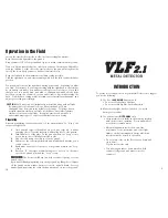 Предварительный просмотр 3 страницы Bounty Hunter VLF2.1 User Manual