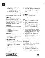 Preview for 8 page of Bourgini 16.2004.02.00 Instructions Manual