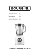 Предварительный просмотр 1 страницы Bourgini 21.2008.00.00 Instructions Manual