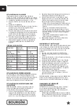 Preview for 14 page of Bourgini 22.2001.00.00 Instructions Manual