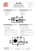 Preview for 3 page of Bouyer AD1-1075 Quick Start Manual