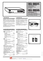 Предварительный просмотр 1 страницы Bouyer GD 3301 Manual