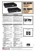 Preview for 1 page of Bouyer GE 3067 Manual