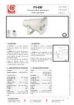 Bouyer PS-630 Manual предпросмотр