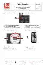 Preview for 4 page of Bouyer SA-3126 Series Manual