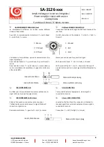 Preview for 8 page of Bouyer SA-3126 Series Manual