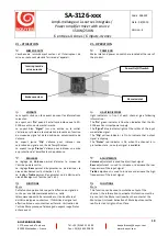 Preview for 10 page of Bouyer SA-3126 Series Manual