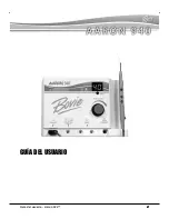 Preview for 82 page of Bovie Aaron 940 User Manual