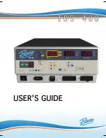 Preview for 1 page of Bovie ids-400 User Manual