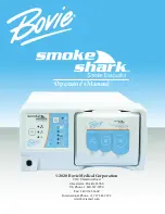 Предварительный просмотр 1 страницы Bovie Smoke Shark II Operator'S Manual