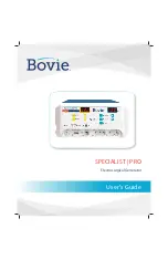 Bovie SPECIALIST PRO User Manual предпросмотр