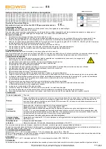 Preview for 5 page of Bowa 500-007 Instructions For Use Manual