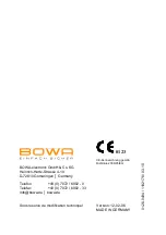 Предварительный просмотр 24 страницы Bowa 901-011 Instructions For Use Manual