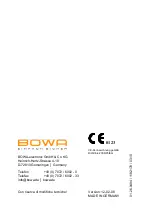 Предварительный просмотр 40 страницы Bowa 901-011 Instructions For Use Manual