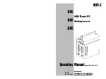 Предварительный просмотр 1 страницы Bowa ARC300E Operating Manual