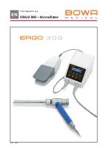 Bowa ERGO 300 Information For Use preview